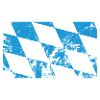 Bayern Flagge Zerkratzt