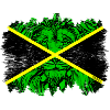 Neon Jamaica Jungle Flag