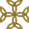 endless knot celtic cross tribal tattoo