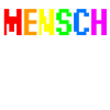 Pixel Regenbogen Mensch