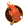 Burning PingPong table tennis