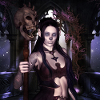 The dark princess with skulls.