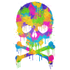 Trendy & Cool Abstract Graffiti Skull