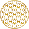 Flower of life gold