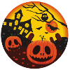 Halloween bat pumpkin scary