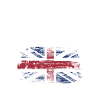 London Grunge Union Flag Tee