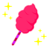 Zuckerwatte, pink
