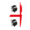 Sardinia island flag