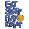 EAT SLEEP PLAY BASKETBALL REPEAT