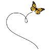 Schmetterling mit Herz