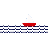 Sailing ship on sea