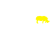 Rhino silhouette animal