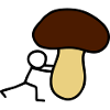 Strichmännchen Pilz - V3