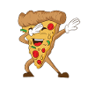 Dabbing pizza