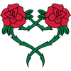 Rose Flower Heart 2 3c