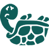 Helpless turtle flipped to design