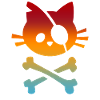 Chat t-shirt enfant de pirate
