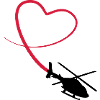 Helicopter Love Heart Looping