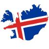 Iceland Flag Map