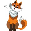 Cartoon comic fox