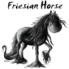 Dôle Frison Cheval - Chevaux