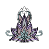 Abstract decorative floral design, mandala