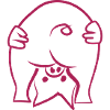 Stooped pig