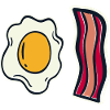 Egg and bacon