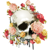 Skull with roses