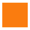 Fyrkantig orange formgåvaidé