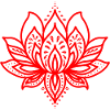 Lotus tattoo red