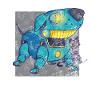 Retro robot dog