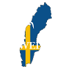 Sweden country flag moose