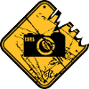 Danger warning sign camera