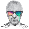 Albert Hofmann - Psychedelic Polygon Portrait