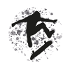 Skating Skateboarding Moon Moon