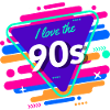 I Love The 90s Colorful 90s Design