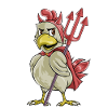Devil Chicken Halloween