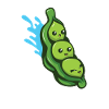 Kawaii Pea Pod Watersplash