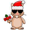 Cooler Weihnachtshase