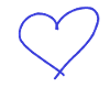 Blaues Herz Geschenkidee Geschenk Idee