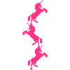 3 Einhörner Turm Muster