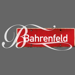 Bahrenfeld Antik-Ortsschild mit pompösem Initial