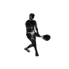 Tennis player serve