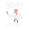 Karate Grandpa Retiree Black Belt