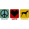 Podenco Canario chien Peace Love
