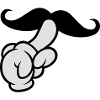 Comic Hand Moustache