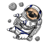 Pug Dog Space Astronaut Pet