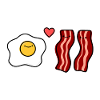 Bacon and egg