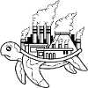 Turtle fabrik, røg, smog luft, dyrevelfærd